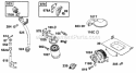 Oil Grp Diagram and Parts List for  Briggs and Stratton